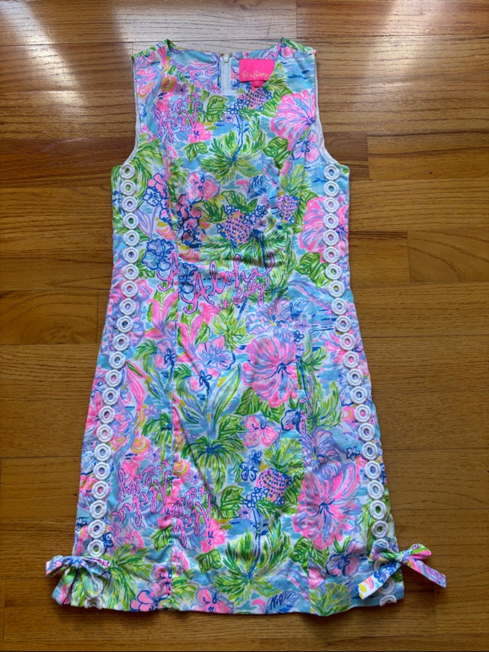 Lilly Pulitzer Mila Shift Dress Hawaii Print Size 0